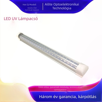 T8 integrált LED UV kikeményítőcső, 395/365 nm, nyomtatáshoz és tinta szárításához