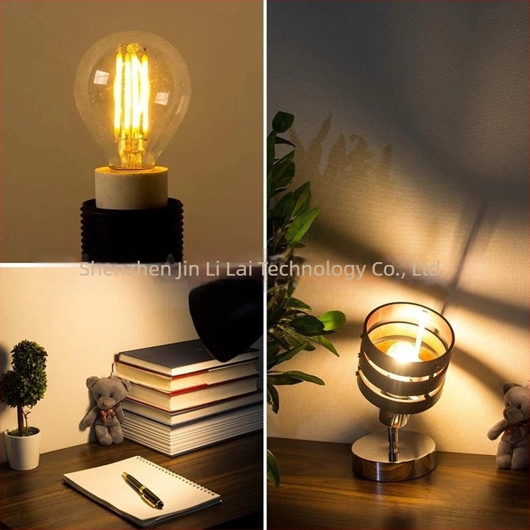 G45 LED alacsony feszültségű LED filament lámpa, E27-es foglalat, dimmelhető, 12V/24V/5V/3V, 360° sugárzás, 180–540 lm, CRI 80