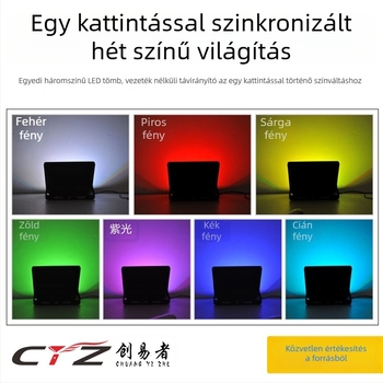 Napelemes LED reflektor kerthez RGB színű világítással, gyep- és kültéri tájvilágítás, IP66, távirányító, 12W