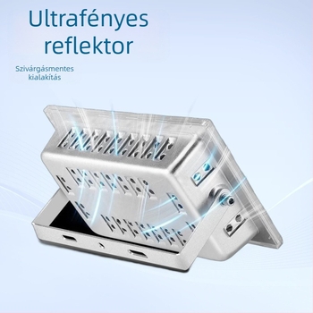 Kültéri LED reflektor, vízálló, alumínium ház, 50W, 270° fényáram, 500 lm