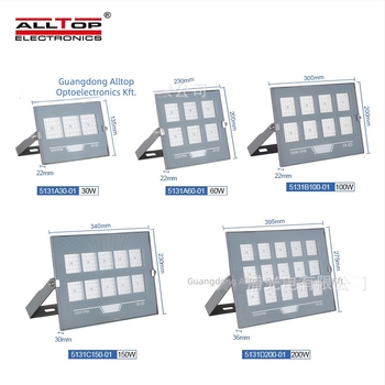 Kültéri vízálló LED reflektor, ultra vékony, alumínium ház, IP65, 1200 lm, 120° fényvetési szög, 30–200 W