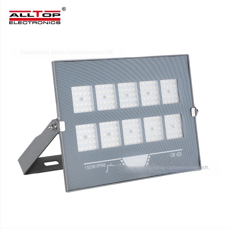Kültéri vízálló LED reflektor, ultra vékony, alumínium ház, IP65, 1200 lm, 120° fényvetési szög, 30–200 W