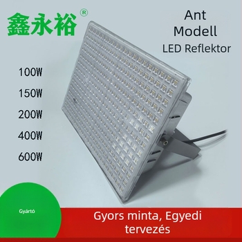 LED külső IP66-es reflektor, 50W–600W, gyárak, műhelyek és raktárak számára, 6500K fehér, alumínium ház