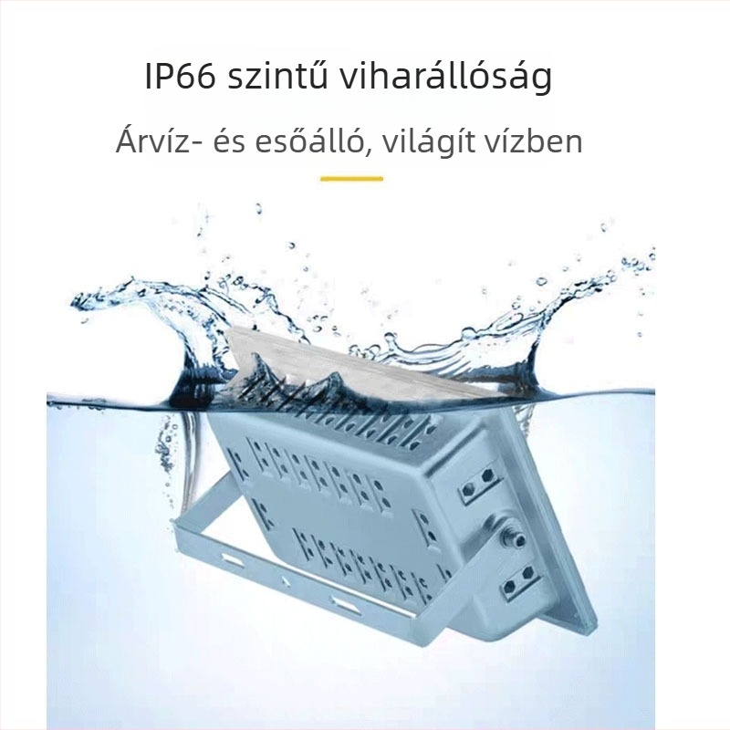 LED külső IP66-es reflektor, 50W–600W, gyárak, műhelyek és raktárak számára, 6500K fehér, alumínium ház