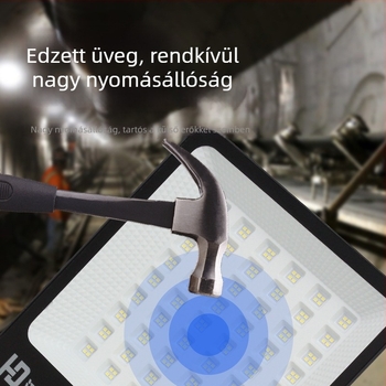 LED SMD reflektor, négyzet alakú, nagy teljesítményű kültéri vízálló reflektor 300W