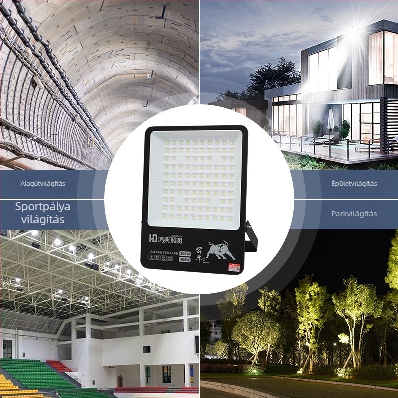 LED SMD reflektor, négyzet alakú, nagy teljesítményű kültéri vízálló reflektor 300W