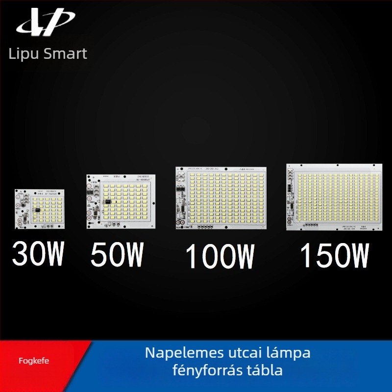 Integrált napelemes utcai lámpa 5054 LED-fényszóróval és integrált fényforrás panel