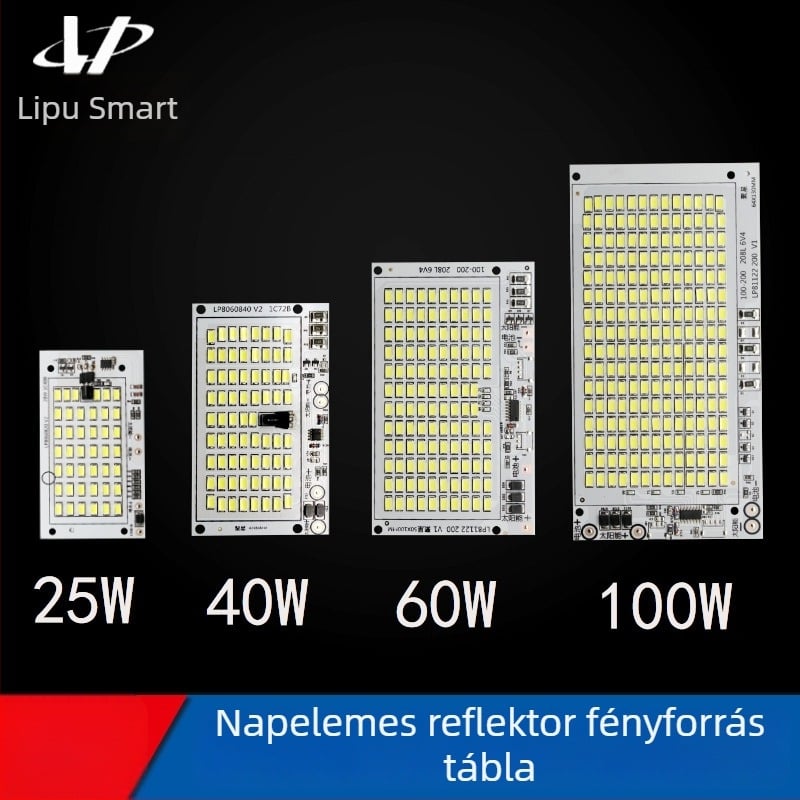 Integrált napelemes utcai lámpa 5054 LED-fényszóróval és integrált fényforrás panel