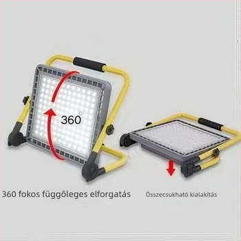 LED robbanásbiztos vészfény, vízálló, kültéri használatra, kempingezéshez, újratölthető, hordozható vetítőfény