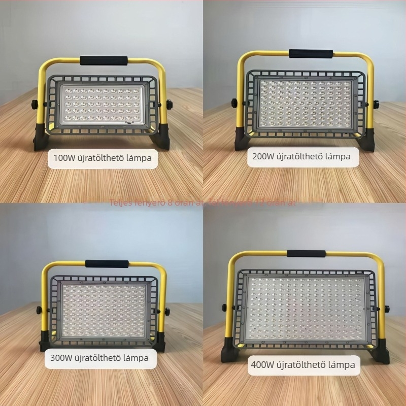 LED robbanásbiztos vészfény, vízálló, kültéri használatra, kempingezéshez, újratölthető, hordozható vetítőfény