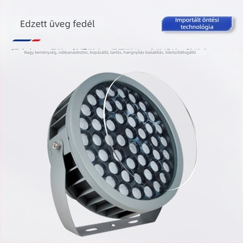 Kültéri LED-projektor kertkhez és parkokhoz – kör alakú, vízálló LED-projektor fákra, hidakra és korlátokra