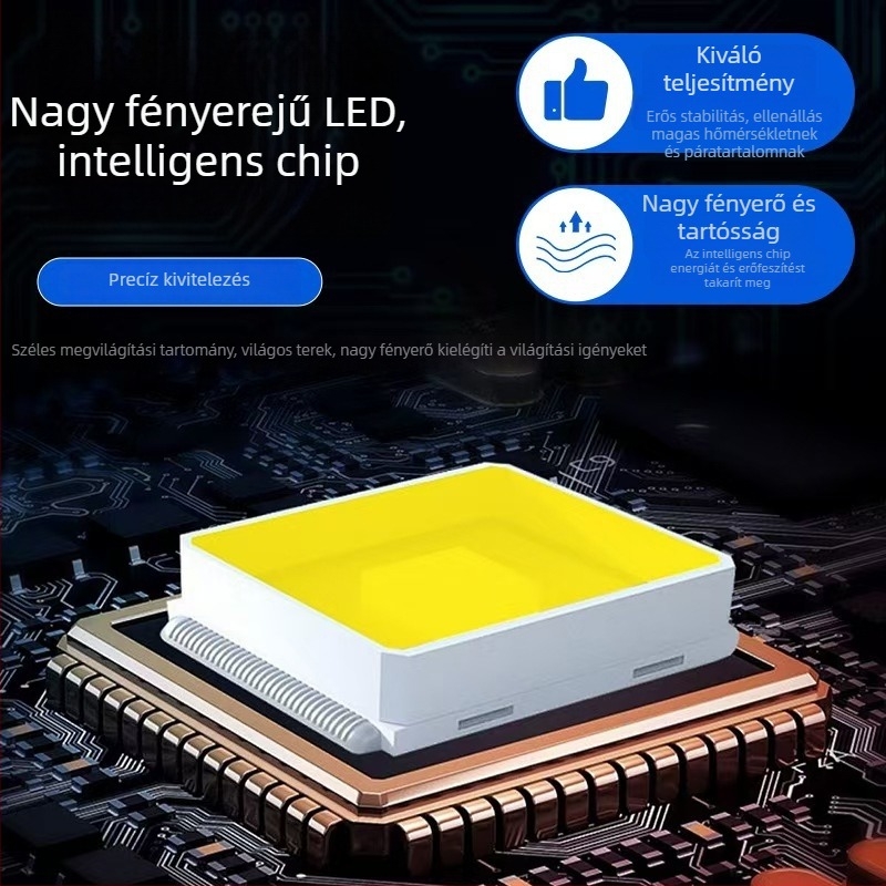 LED kültéri reflektor, IP65 vízálló, 50W–400W, fekete alumínium ház, 120° sugárzás, 5000 lm, homlokzatokra, reklámtáblákra, gyárakhoz, udvarokhoz, stadionokhoz