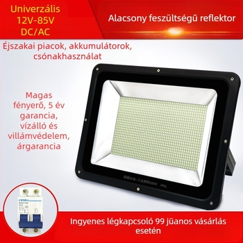 LED kültéri reflektor alacsony feszültségű 12V/24V/48V, vízálló, DC táplálás