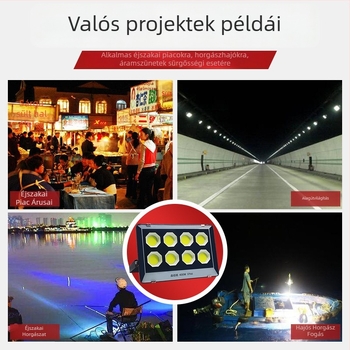 LED kültéri reflektor alacsony feszültségű 12V/24V/48V, vízálló, DC táplálás