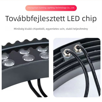 Vízálló kültéri kör alakú LED-lámpa a fák köré, villákhoz, kertekhez és udvarokhoz