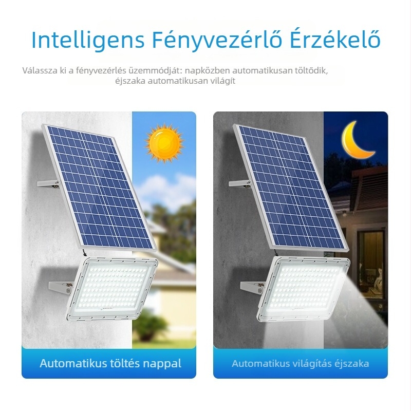 Apple-stílusú napelemes vetőlámpa lencsével, intelligens érzékelővel, IP65 vízálló kültéri kertlámpa