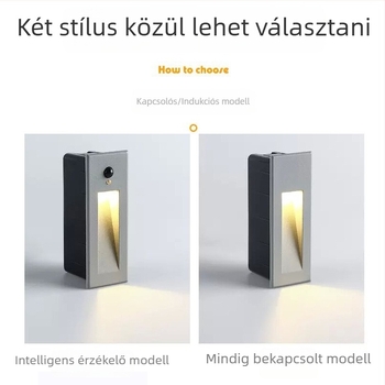 Westhui XH-S120 Kültéri vízálló lépcsőfény, alumínium ház, 3W, 420 lm, 3000–4000K, IP65