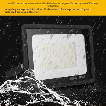 Kültéri LED reflektor IP66, alumínium ház, 1000W, 120° fényszög, plakátokhoz és kültéri terekhez