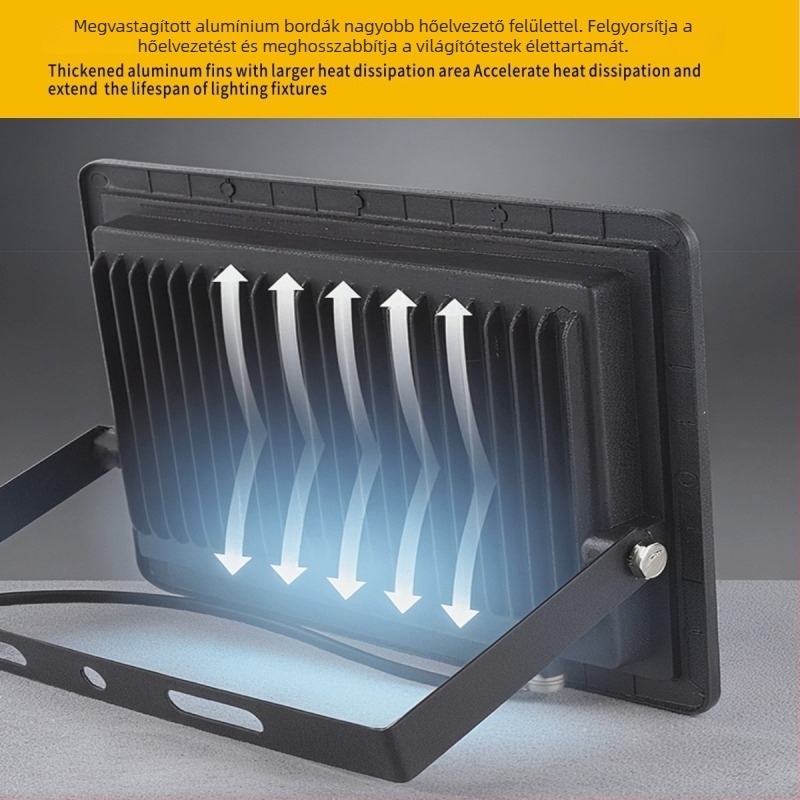 Kültéri LED reflektor IP66, alumínium ház, 1000W, 120° fényszög, plakátokhoz és kültéri terekhez
