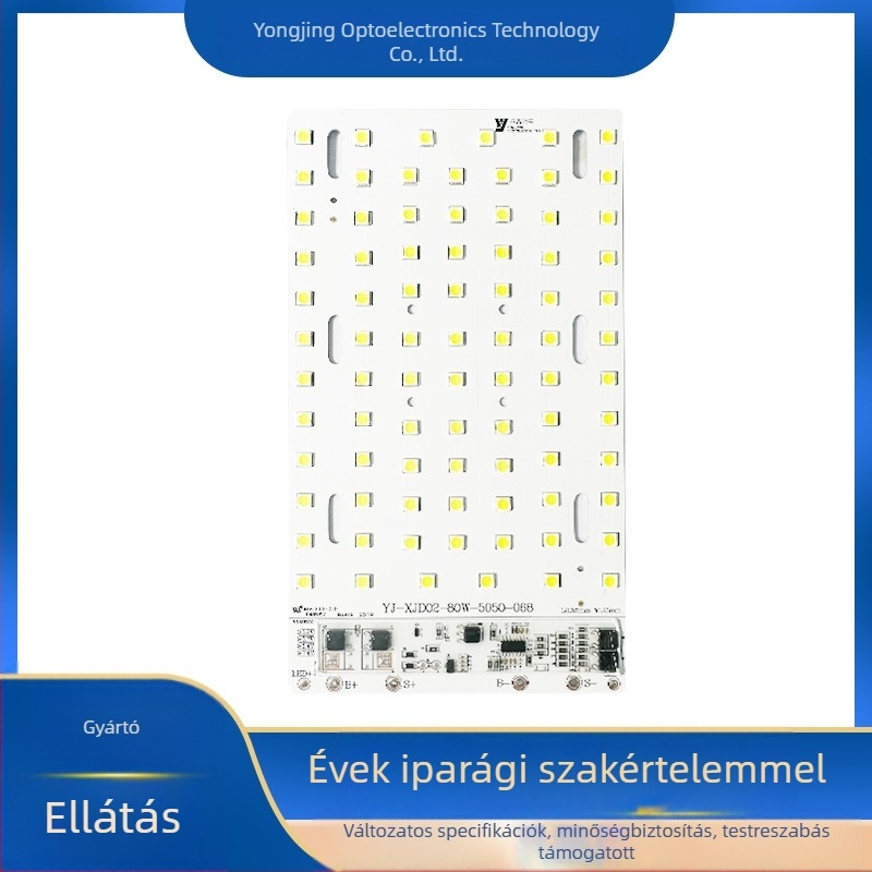 80 LED-et tartalmazó integrált napelemes LED-fényforrás panel