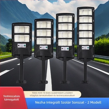 Gyárilag testre szabott kültéri vízálló napelemes utcai lámpa udvarhoz, nagy fényerejű, integrált napelemes világítással városi útvonalakhoz