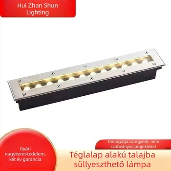 Hosszú kültéri föld alatti LED világítás, beépíthető, IP65, 24V, melegfehér 3000K
