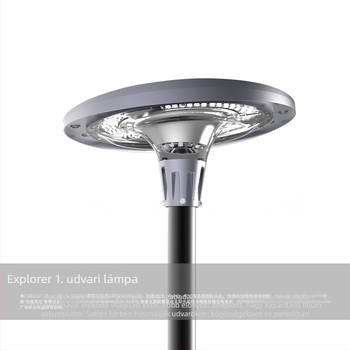 Napelemes kertlámpa RGB LED-del, Bluetooth és színes zenével
