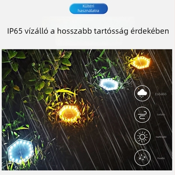 Moduláris napelemes föld alatti LED lámpák falra szerelhetők, lépcsőkhöz, kerítésekhez és füves területekhez