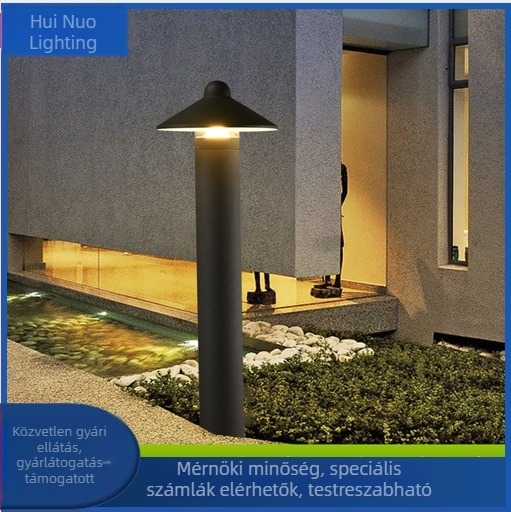 LED kültéri vízálló gyepvilágítás, modern kert, alumínium egyfejű tájvilágítás