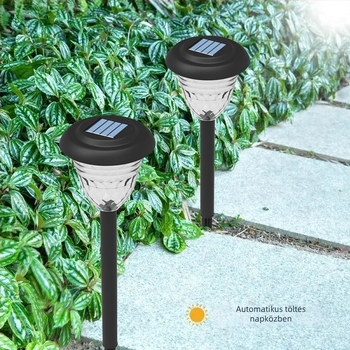 Napelemes LED kerti lámpa színes fénnyel, vízálló kültéri lámpa kerthez