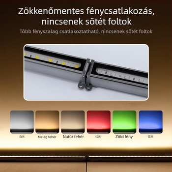 Hosszúkás LED beépített kültéri lámpa, színes, négyzet alakú lineáris kialakítással – parkokhoz, folyosókhoz és lépcsőkhöz