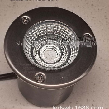 80 mm-es RGB föld alatti LED lámpa, kör, 3W, DC12V, IP65, kültéri tájvilágítás