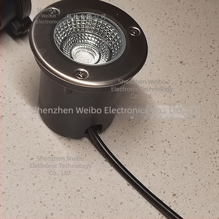 80 mm-es RGB föld alatti LED lámpa, kör, 3W, DC12V, IP65, kültéri tájvilágítás