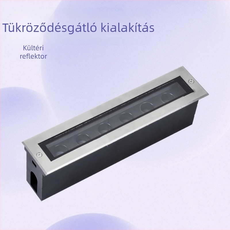 Kültéri vízálló rozsdamentes acél föld alatti fénycsík, állítható szög