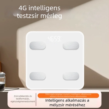 Okos 4G IoT testzsír mérleg otthoni használatra, újratölthető, protokoll integráció támogatása, 3 hüvelykes LED kijelző, méri a testzsírt és a vizet