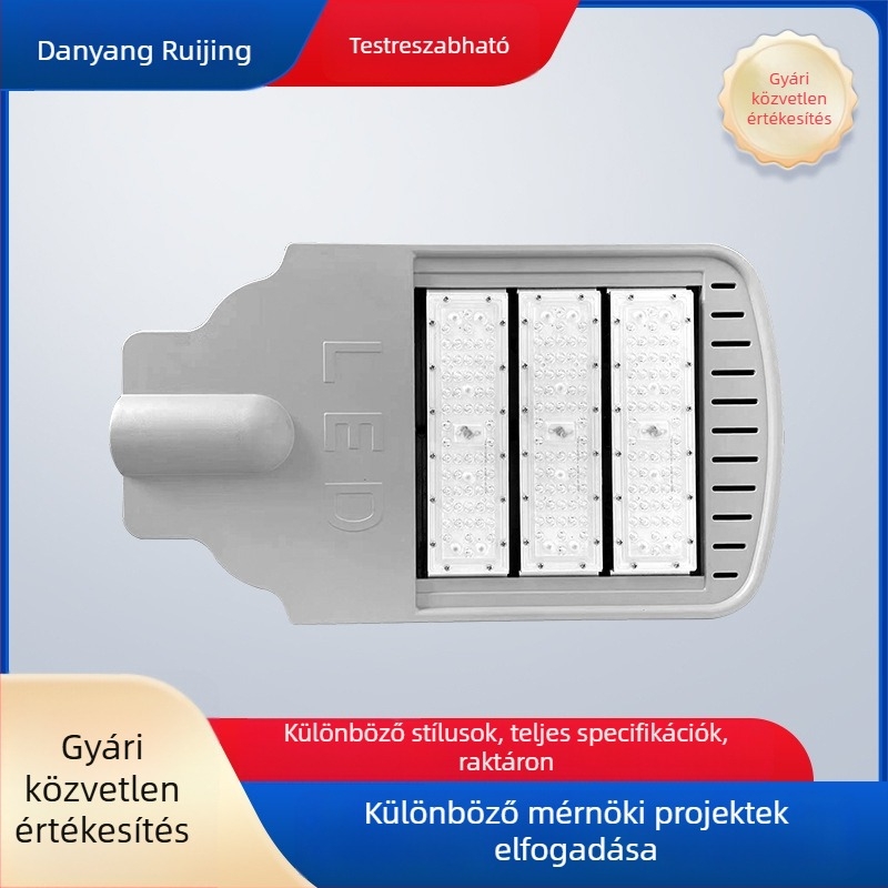 Napelemes utcai LED lámpa modul készlet vidéki területekhez, oszlopmagasság 4/6/8 m