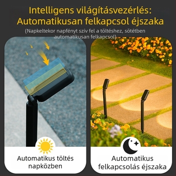 Napelemes kerti útvilágítás, kültéri világítás a kerthez és a járdához