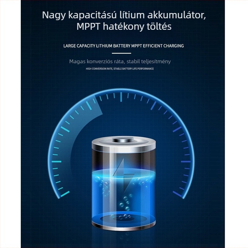 Napelemes LED-fényvető kültéri használatra, IP65 vízálló, útakra, kertekre és udvarokra