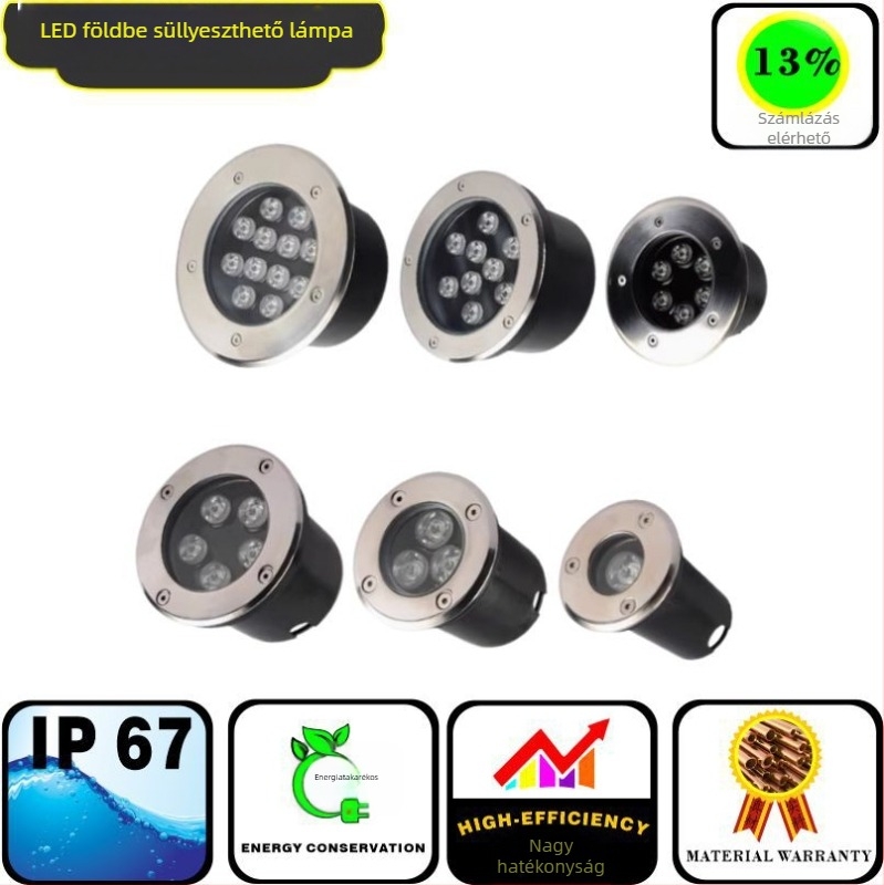 LED földalatti kültéri világítás – tájvilágítás, beépített vízálló spot lámpa, 3W–6W, Huiyan Lighting