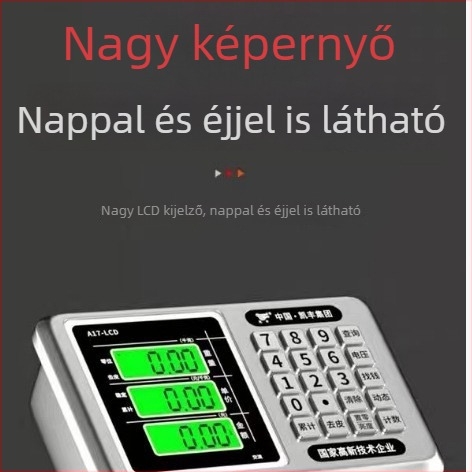Kereskedelmi elektronikus mérleg, kompakt platformos mérleg, pontos mérés, kapacitás 100 kg, 150 kg vagy 300 kg (200 lb)