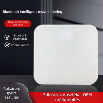 Testzsír- és testsúlymérő elektronikus mérleg, nagy pontossággal, nagy méretű, otthoni használatra felnőtteknek
