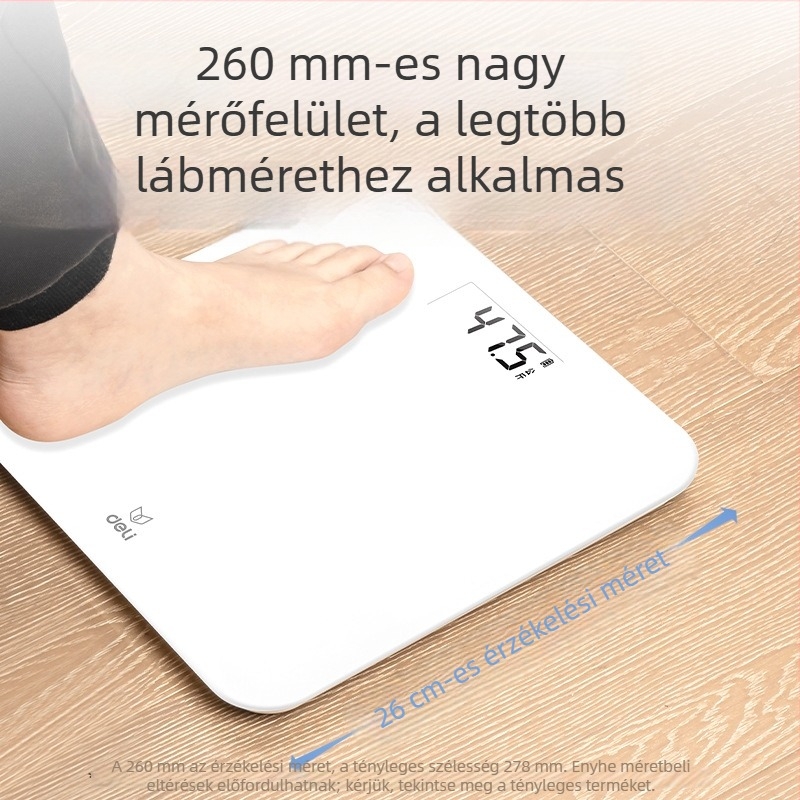 Deli LE601/LE602/LE603 Egészség-mérleg – Pontos digitális testsúlymérő, otthoni és kollégiumi használatra
