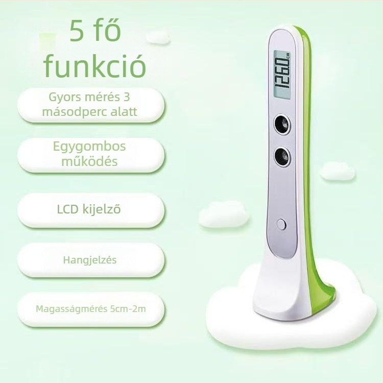 Hordozható ultrahangos magasságmérő készülék babák és gyerekek számára, elektronikus magasságmérővel és súlymérleggel