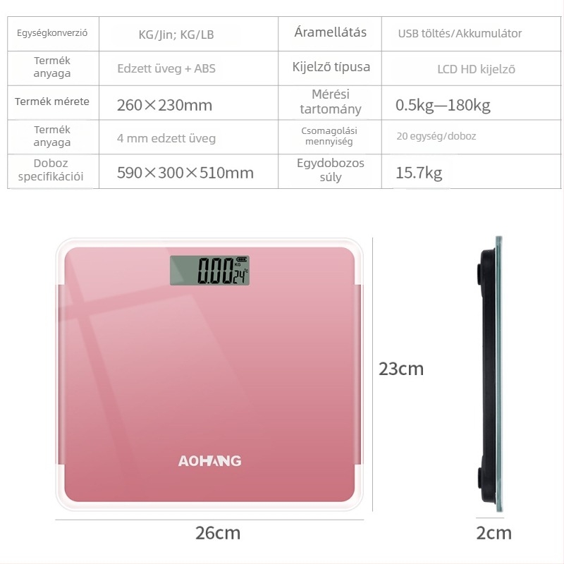 Személyre szabható digitális fürdőszobai mérleg ajándékokhoz, otthoni testtömeg-mérleg, 180 kg terhelhetőség, teljes színes nyomtatás