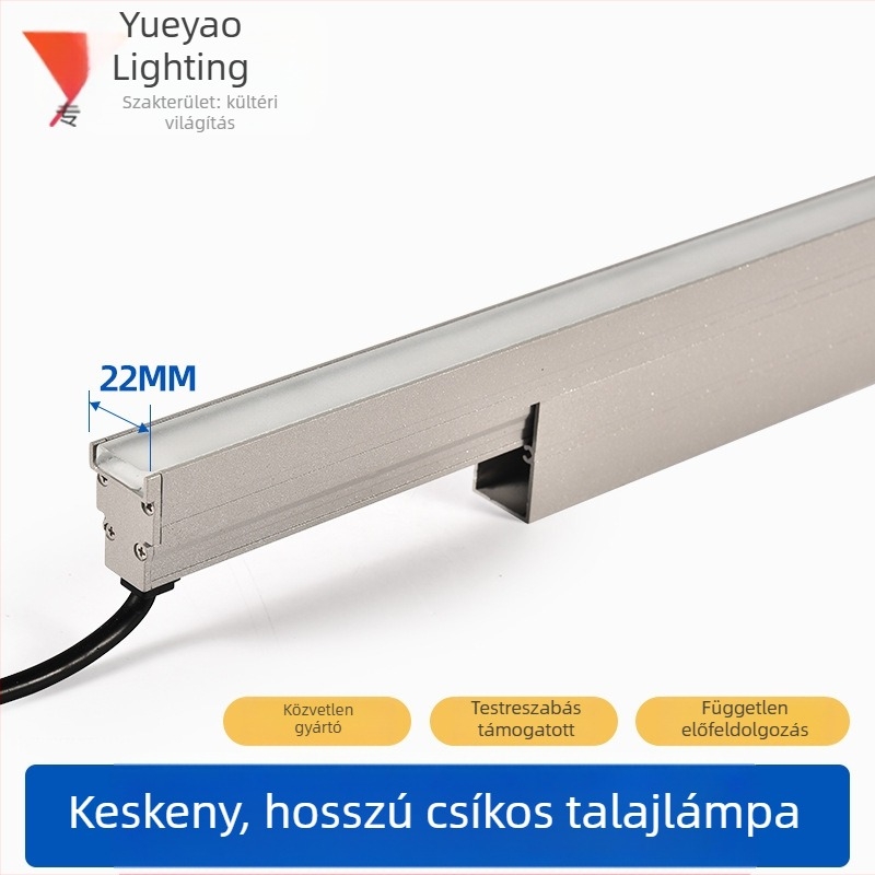 LED kültéri falfényszóró beépített alumínium házban, négyzet alakú föld alatti lámpa, 12W, RGB, 3000K meleg fehér, IP67, 24V