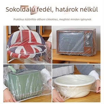 Áttetsző védőburkolat rizsfőzőhöz és mikró tálcához – extralarge, vastag porvédő, rovarok elleni védelem