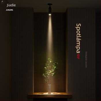 Felületre szerelt, állítható zoomos spotlámpa, keskeny sugarú LED downlight teázó, étterem bejárat és előszoba számára
