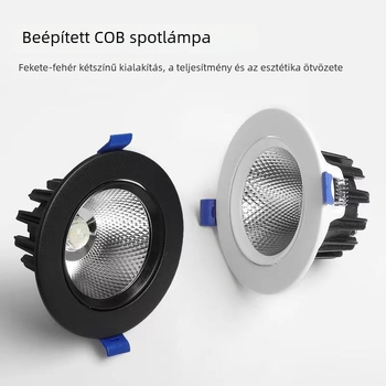 LED mennyezeti spotlámpa 5W 7W 12W anti-glare, beépített nappaliba és folyosóra
