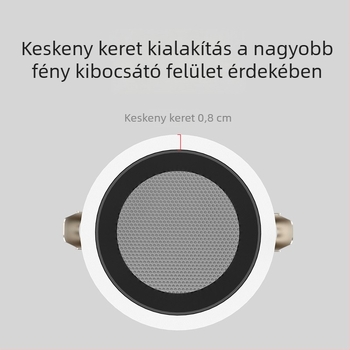 Beépíthető COB LED downlight keskeny kerettel, 10–50W, 3000K