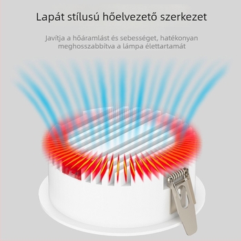Beépíthető COB LED downlight keskeny kerettel, 10–50W, 3000K